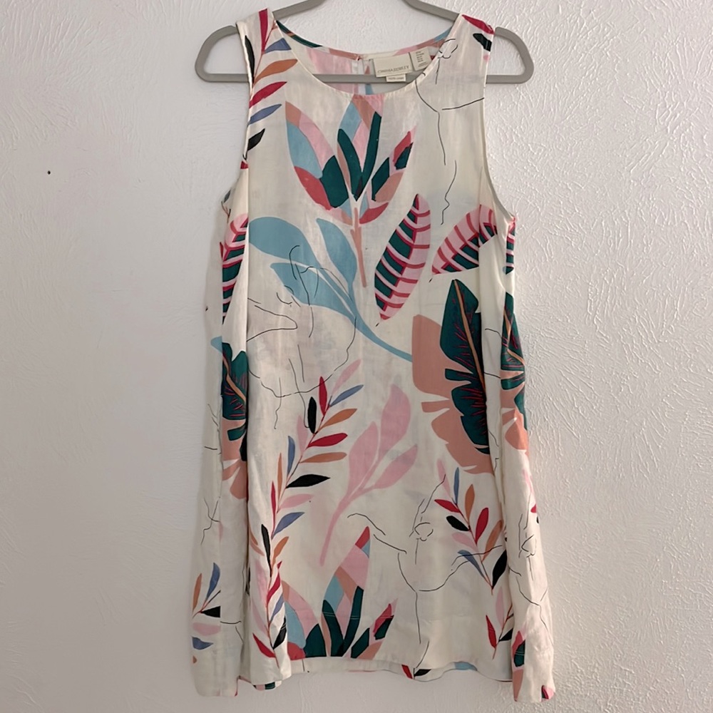 100% Linen Sleeveless Dress with Pockets